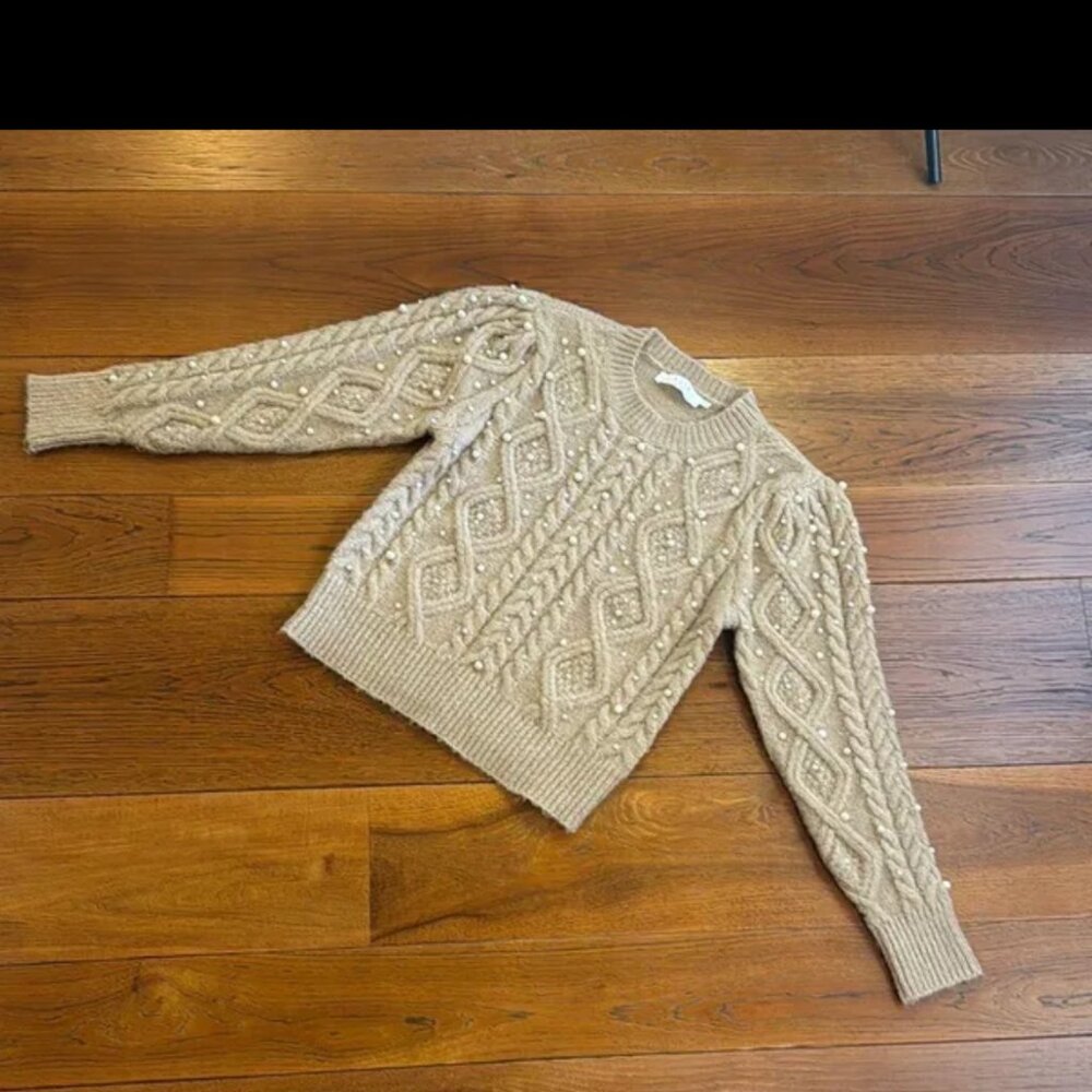 ASTR The Label Pearl‎ Embellished Sweater size M - Picture 6 of 11